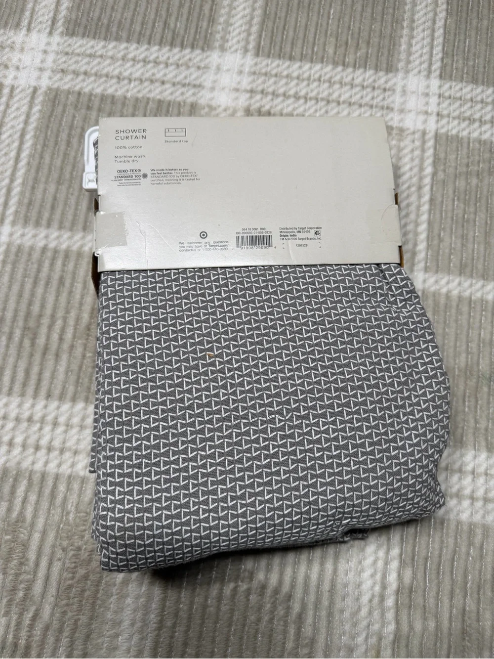 Project 62 Gray Geometric Shower Curtain
